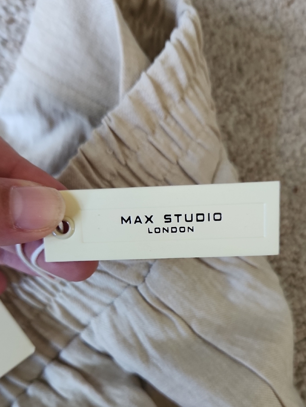 Max Studio London Cropped Wide Leg Trouser Pants Size M - Picture 3 of 4